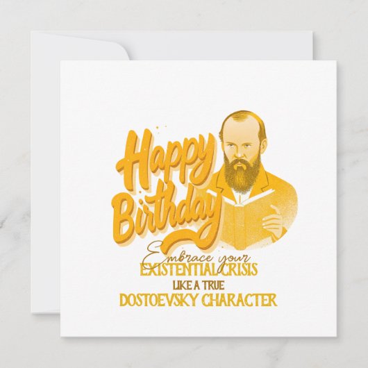 Fjodor Dostojevski - Geometrische elegante stijl (Voorkant)