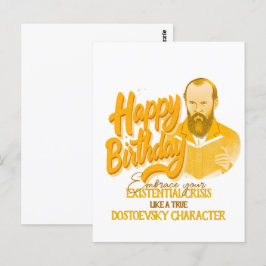 Fjodor Dostojevski - Geometrische elegante stijl Briefkaart