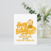 Fjodor Dostojevski - Geometrische elegante stijl Briefkaart (Staand voorkant)