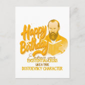 Fjodor Dostojevski - Geometrische elegante stijl Briefkaart (Voorkant)