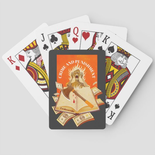 Fjodor Dostojevski, Misdaad en Straf Pokerkaarten (Achterkant)