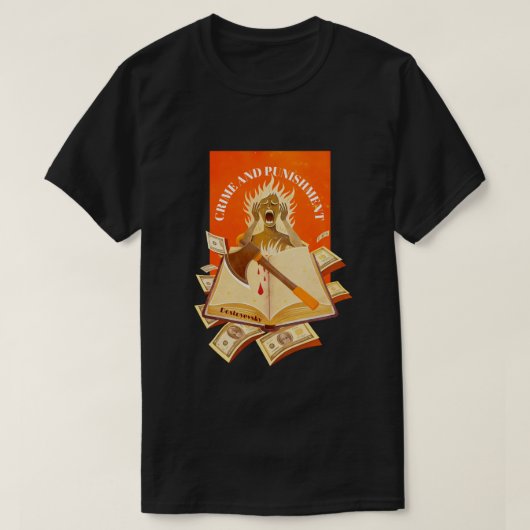 Fjodor Dostojevski, Misdaad en Straf T-shirt (Design voorkant)