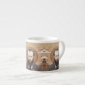 Fjodor Dostojevski, portret van de heilige Dostoje Espresso Kop (Voorkant rechts)