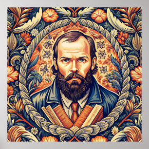 Fjodor Dostojevski - Russische literatuur Poster