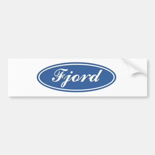 Fjord Bumpersticker (Voorkant)