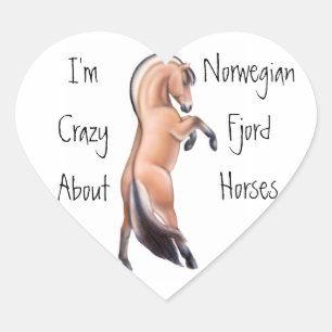 Fjord Horse Love Sticker