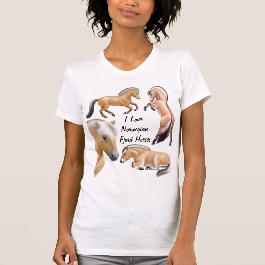  Fjord Horse Love T-shirt (Voorkant)
