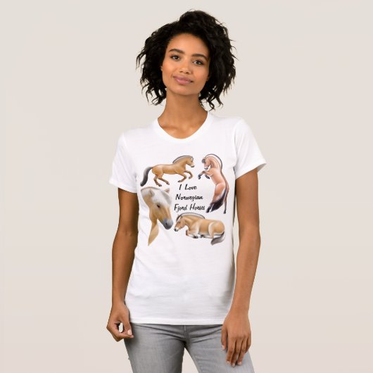  Fjord Horse Love T-shirt (Voorkant volledig)