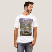 Fjord in Noorwegen rond 1900 T-shirt (Voorkant volledig)