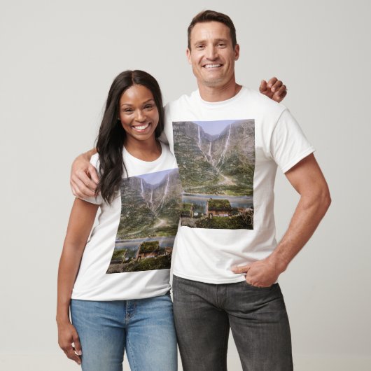 Fjord in Noorwegen rond 1900 T-shirt (Unisex)
