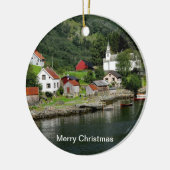 Fjord-kerstversiering Keramisch Ornament (Links)
