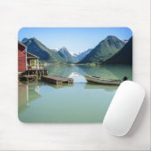 Fjord-landschap in Noorse mousepad Muismat (Met muis)