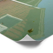 Fjord landschap in Noorwegen poster (Hoek)
