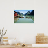 Fjord landschap in Noorwegen poster (Keuken)