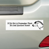 Fjord paard bumpersticker (Op auto)