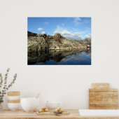 Fjord Reflecties 1 Poster (Keuken)