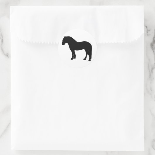 fjord ronde sticker (Tas)