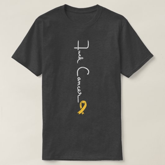 Fk Childhood Cancer Ribbon Awareness Support Manne T-shirt (Design voorkant)