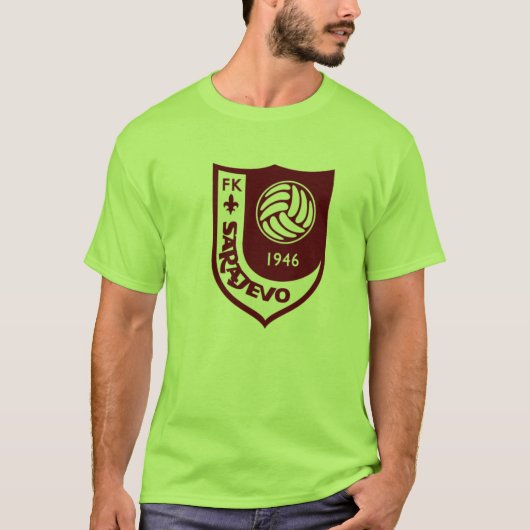FK Sarajevo Shield T-Shirt Mannen (Voorkant)