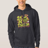 FK TWIN Retro Cartoon Street Art Bubble Design Hoodie (Voorkant)