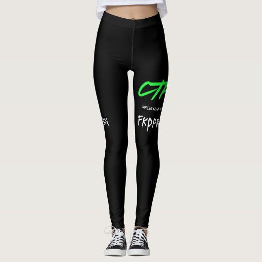 FKDPRSN "F*ck Depression" Combat Edition Leggings (Voorkant)