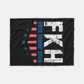 FKH Trump 2024 Foxtrot Kilo Hotel Funny Fleece Deken (Voorkant (Horizontaal))