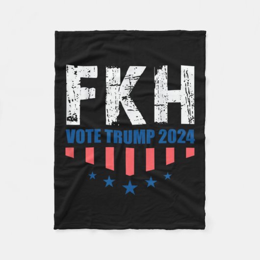 FKH Trump 2024 Foxtrot Kilo Hotel Funny Fleece Deken (Voorkant)