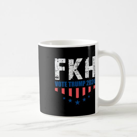 FKH Trump 2024 Foxtrot Kilo Hotel Funny Koffiemok (Rechts)