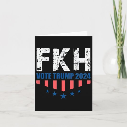Fkh Trump 2024 Foxtrot Kilo Hotel Grappig Kaart (Voorkant)