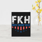 Fkh Trump 2024 Foxtrot Kilo Hotel Grappig Kaart (Gele Bloem)