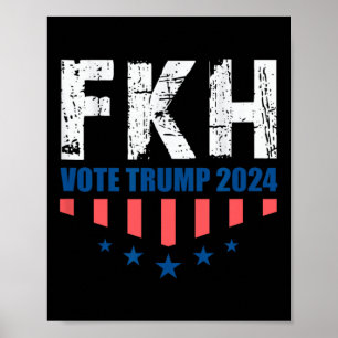 Fkh Trump 2024 Foxtrot Kilo Hotel Grappig Poster