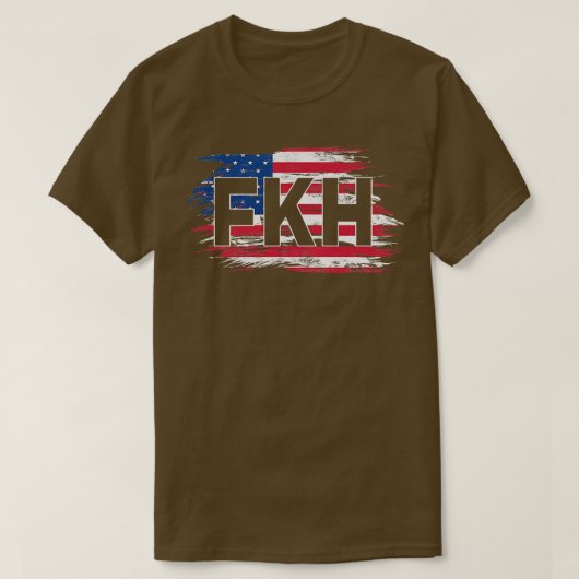 FKH USA Vlag F Kamala T-shirt (Design voorkant)