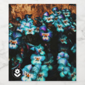Fʟᴏᴡᴏᴡ | Pansy ~ Blueberry Wijn Etiket (Enkel label)