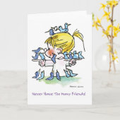 FL-005 Liefde Birdy Kaart (Gele Bloem)