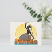  FL Brown Pelican Briefkaart (Staand voorkant)