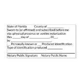 FL Jurat Notaris Stempel (Design)