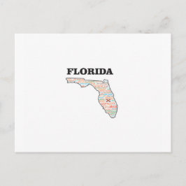 FL WORD STATE BRIEFKAART
