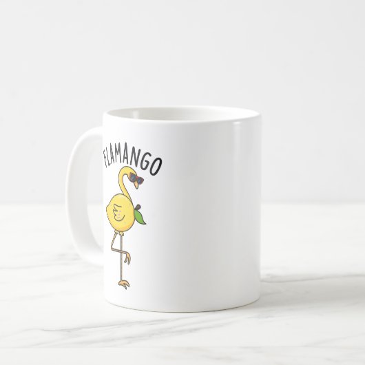 Fla-mango Grappige Flamingo Pun Koffiemok (Voorkant links)
