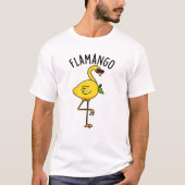 Fla-mango Grappige Flamingo Pun T-shirt (Voorkant)