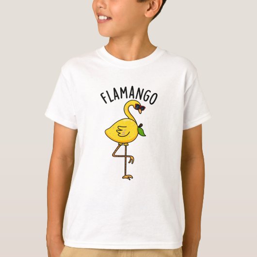 Fla-mango Grappige Flamingo Pun T-shirt (Voorkant)