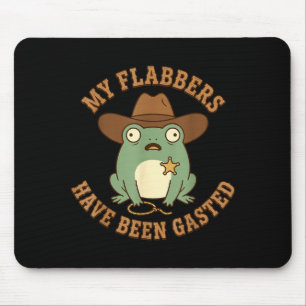 Flabbers zijn grappig gasted sheriff kikker cowboy muismat