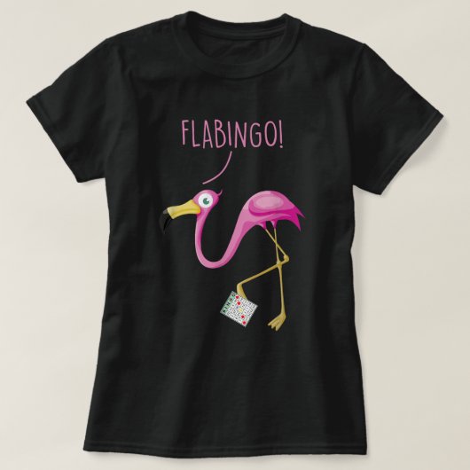Flabingo! Lucky Player Bingo Player Bingo Addict T-shirt (Design voorkant)