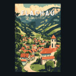 Flachau Oostenrijk Illustratie Reizen Art Vintage Poster<br><div class="desc">Flachau retro vector reisontwerp. Flachau,  een topskigebied in de Oostenrijkse regio Ski Amadé,  biedt pistes van wereldklasse,  spannende après-ski en een adembenemend alpenlandschap.</div>