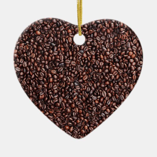 Fläche aus Kaffeebohnen Keramisch Ornament (Voorkant)