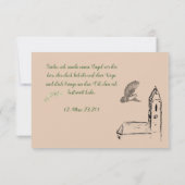 Flache Dankeskarte Kommunion Konfirmation retro Bedankkaart (Achterkant)