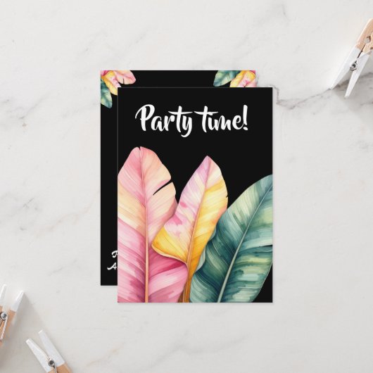 Flache Grußkarte Kaart (Voorkant / Achterkant in situ)