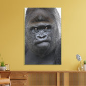 Flachlandgorilla, Gorilla Canvas Afdruk (Insitu (Woonkamer))