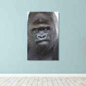 Flachlandgorilla, Gorilla Canvas Afdruk (Insitu (Houten vloer))