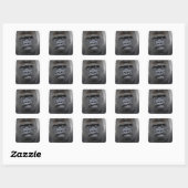 Flachlandgorilla, Gorilla gorilla, Vierkante Sticker (Vel)
