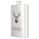 Flachmann mit Hirsch "Leitspruch" / Hip flask deer Flacon (Links)